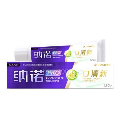 納諾口清新牙膏 香型：沁爽檸檬香型