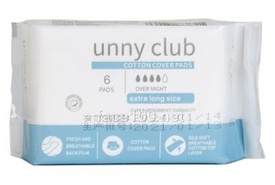 unny club親膚290夜用超薄衛生